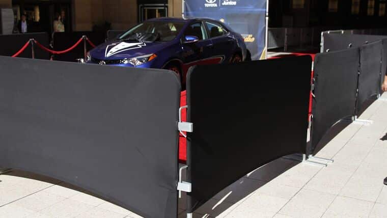 Bike Rack Barricade Spandex Cover | Rental
