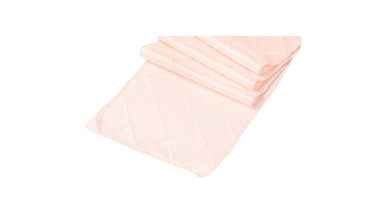 Pintuck Table Runner – Blush/Rose Gold | Rental