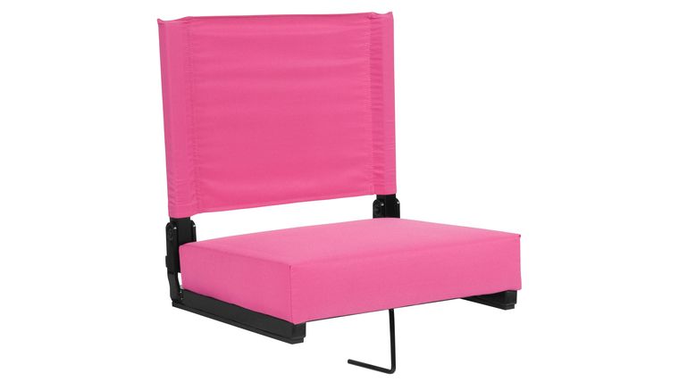 Bleacher Seat – Pink Grandstand Comfort Seats by Flash with Ultra-Padded Seat | Rental
