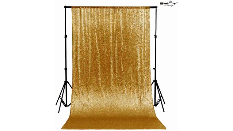Drapery – Glitter Backdrop Gold 8′ x 8′ | Rental Drapery – Glitter Backdrop Gold 8′ x 8′ | Rental
