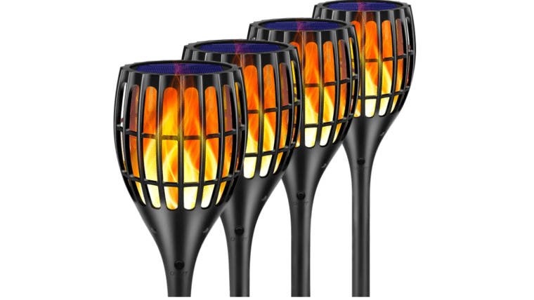 Ollivage Solar Light Outdoor Upgraded, 43″ Flickering Flames Torch Light Solar Garden Lights Waterproof Landscape Lighting Dusk to Dawn Auto On/Off | Rental