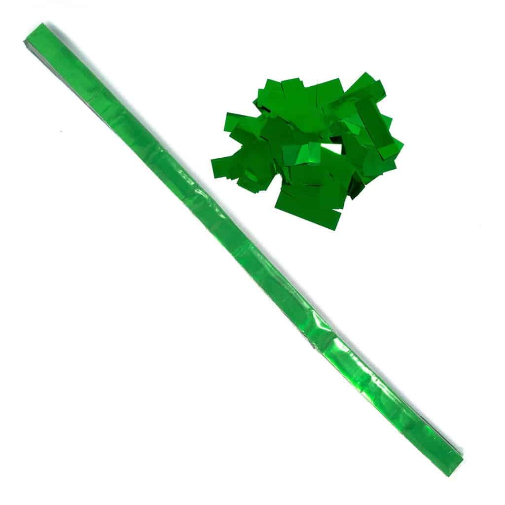 Green Metallic Confetti – Speed Load Cannon Sleeve (1/4lb) | Rental Green Metallic Confetti – Speed Load Cannon Sleeve (1/4lb) | Rental