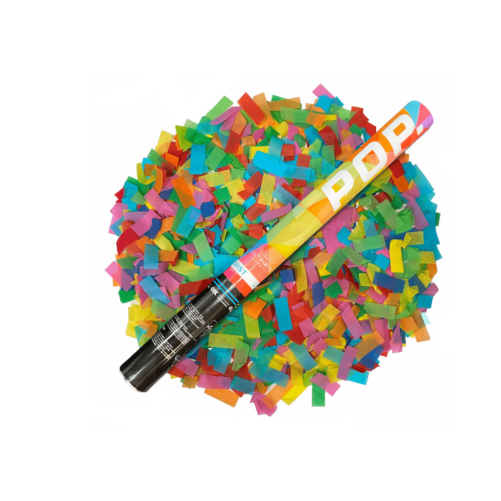 Multicolor Tissue – Handheld Confetti POP Cannon (24″) | Rental Multicolor Tissue – Handheld Confetti POP Cannon (24″) | Rental