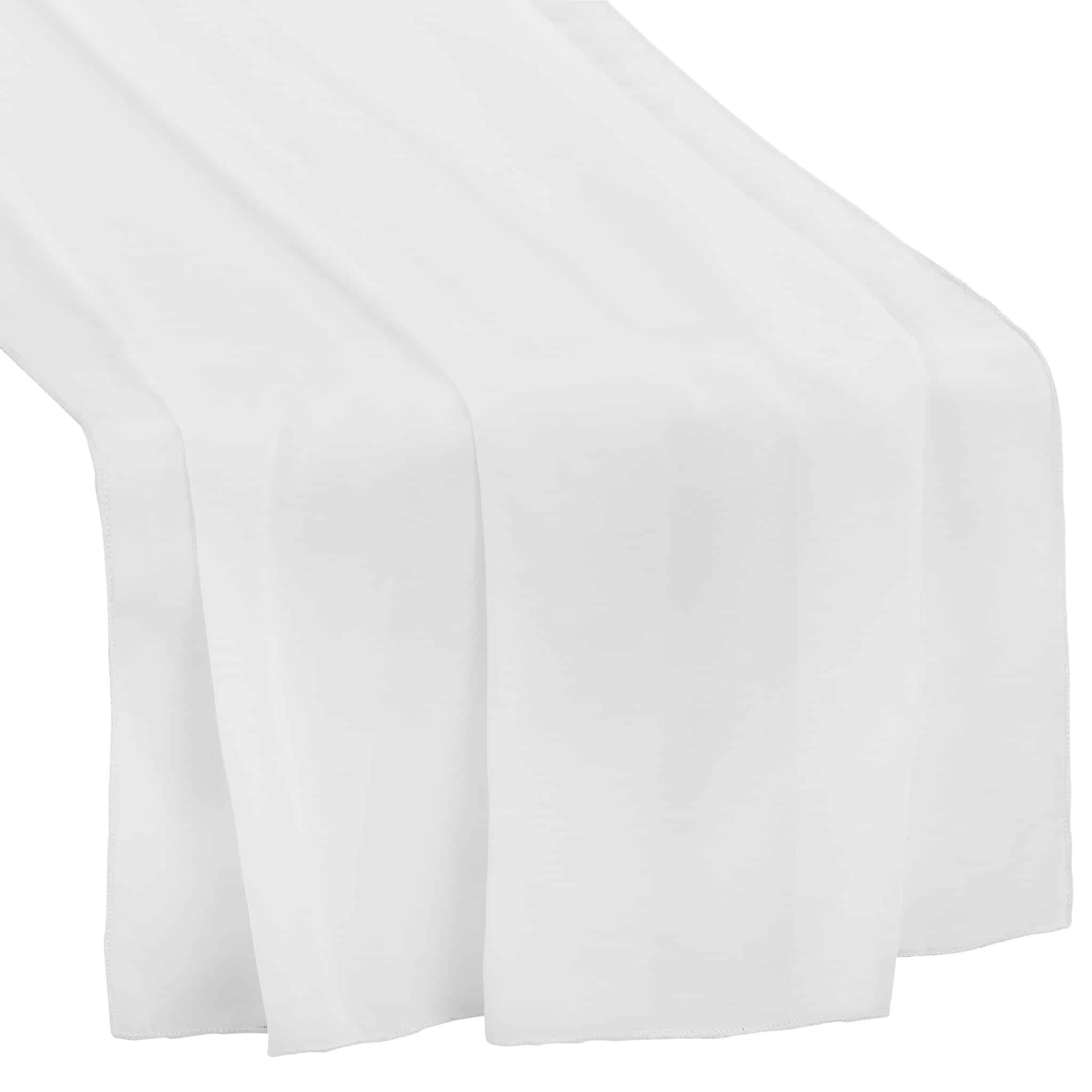 Chiffon Wedding Table Runner 27″x120″ – White | Used – Purchase | Rental