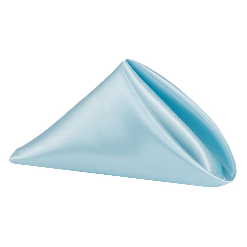 Satin Napkin 20″x20″ – Baby Blue | Used – Purchase | Rental Satin Napkin 20″x20″ – Baby Blue | Used – Purchase | Rental