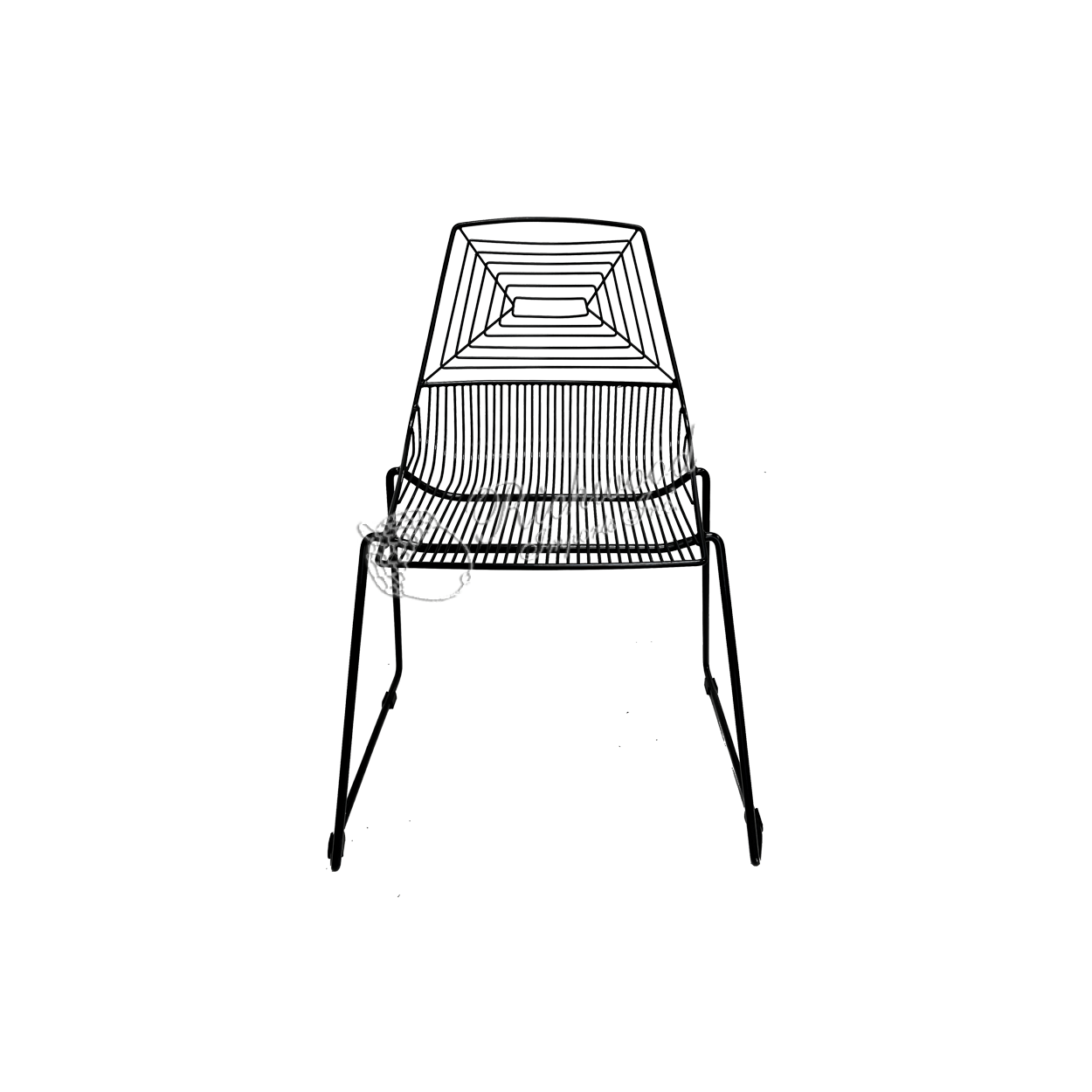 METAL HAWAII CHAIRS - "Spider Web" Design-Black | Rental