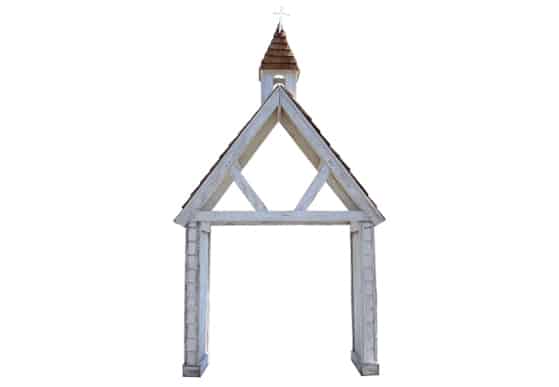 4 Post White Wood Arch | Rental 4 Post White Wood Arch | Rental