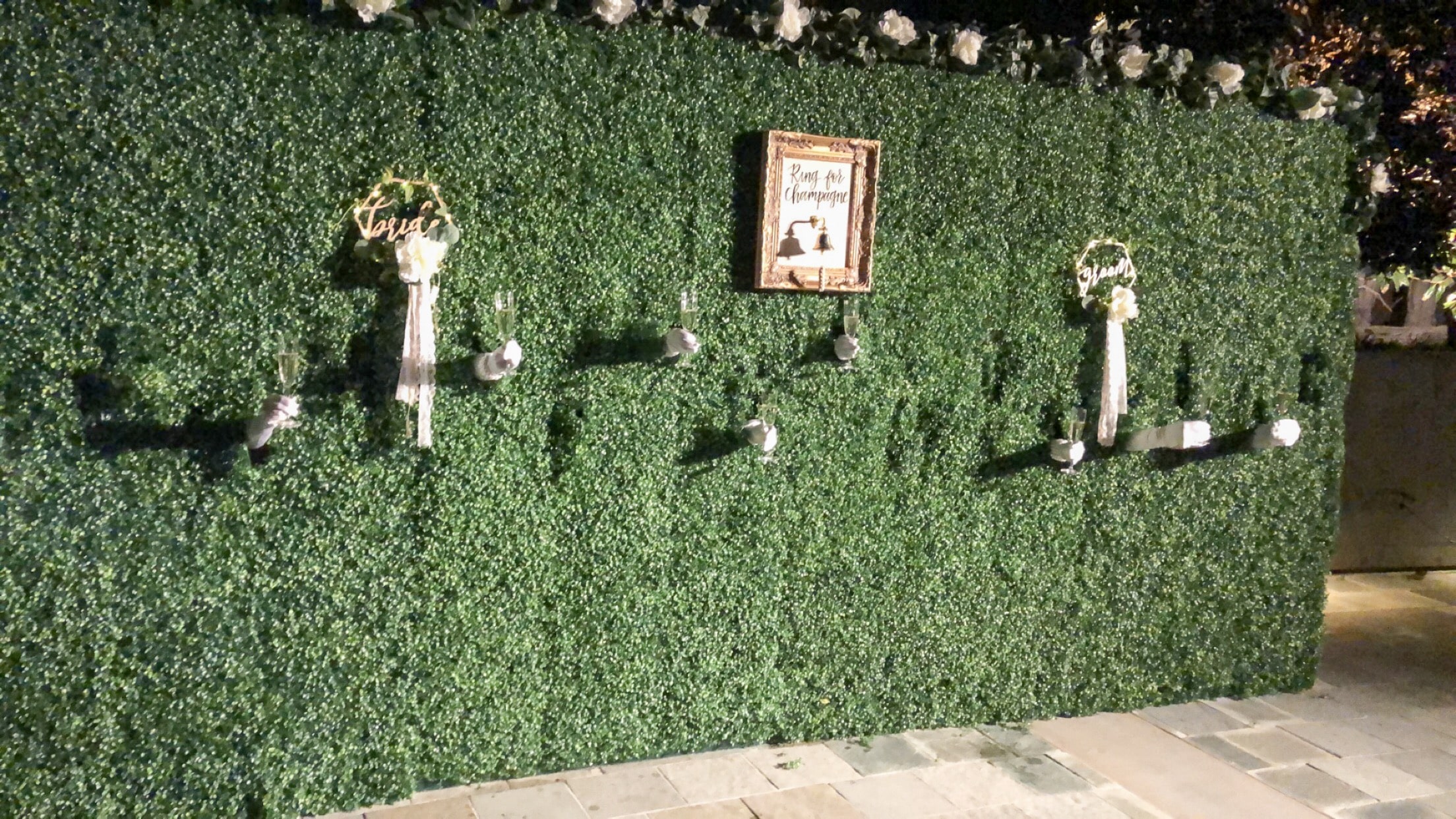 7′ x 16′ Living Champagne Wall | Rental