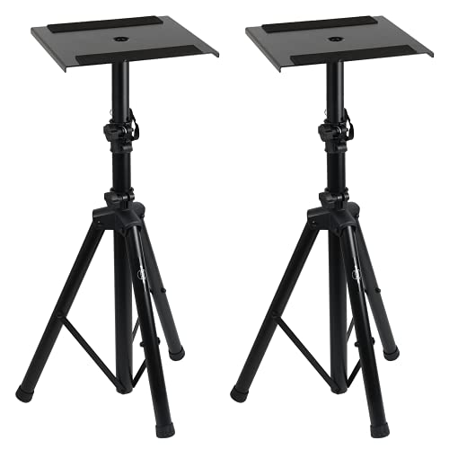 Starument Studio Monitor Speaker Stands – Heavy-Duty Support for Sound System, Adjustable Pole Height, Foldable Tripod Legs, Non-Slip Rubber Pads – Portable & Durable – Home, Profe | Rental Starument Studio Monitor Speaker Stands – Heavy-Duty Support for Sound System, Adjustable Pole Height, Foldable Tripod Legs, Non-Slip Rubber Pads – Portable & Durable – Home, Profe | Rental