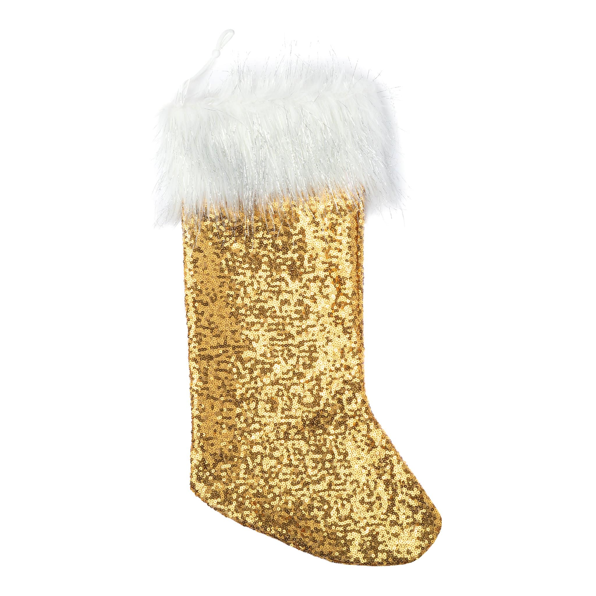 Glitz Sequin Christmas Stocking – Gold | Rental