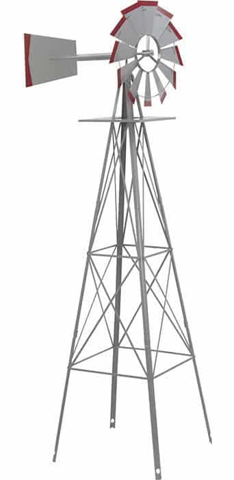 10′ Red Shed Windmill | Rental