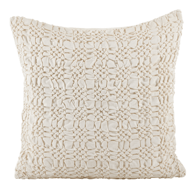 0002 – Smocked Design Pillow – Down Filled | Rental