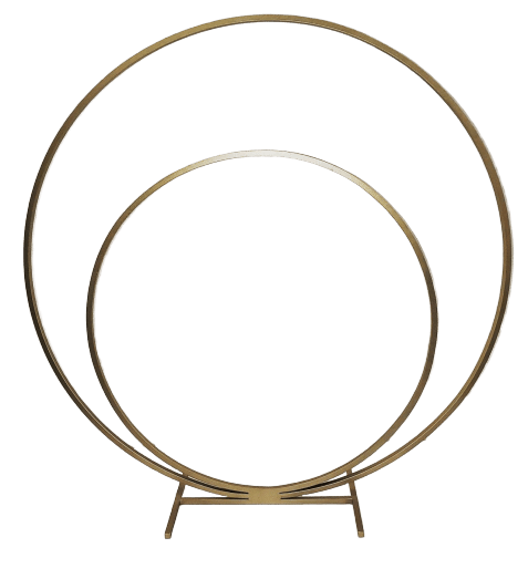 Double Gold Ring Arch | Rental