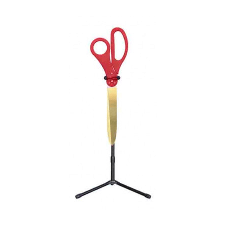 Giant Red Scissors 26″ with Stand | Ceremony Prop Large Red Handle Scissors & Stand for Ribbon Cutting | Rental Giant Red Scissors 26″ with Stand | Ceremony Prop Large Red Handle Scissors & Stand for Ribbon Cutting | Rental