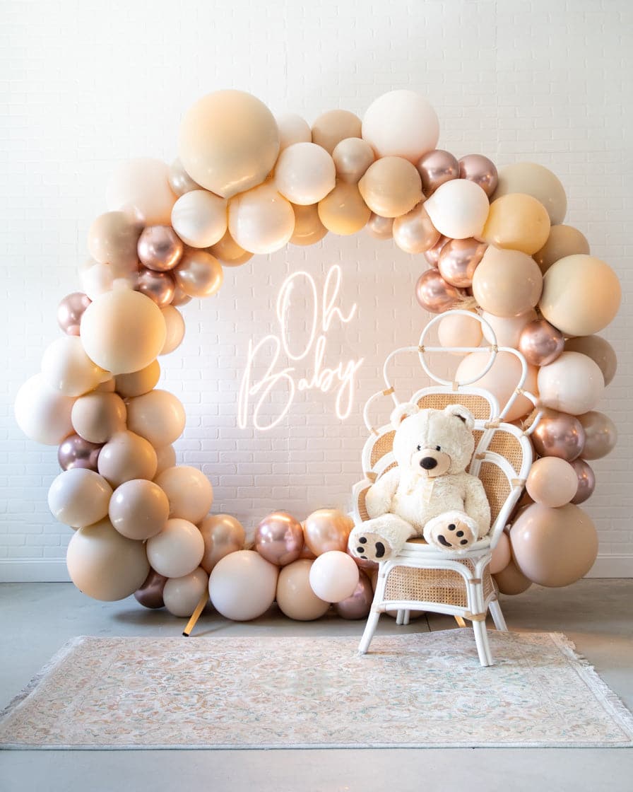 Bashful Blues – Circle Frame Install Piece with Neon Sign | Purchase