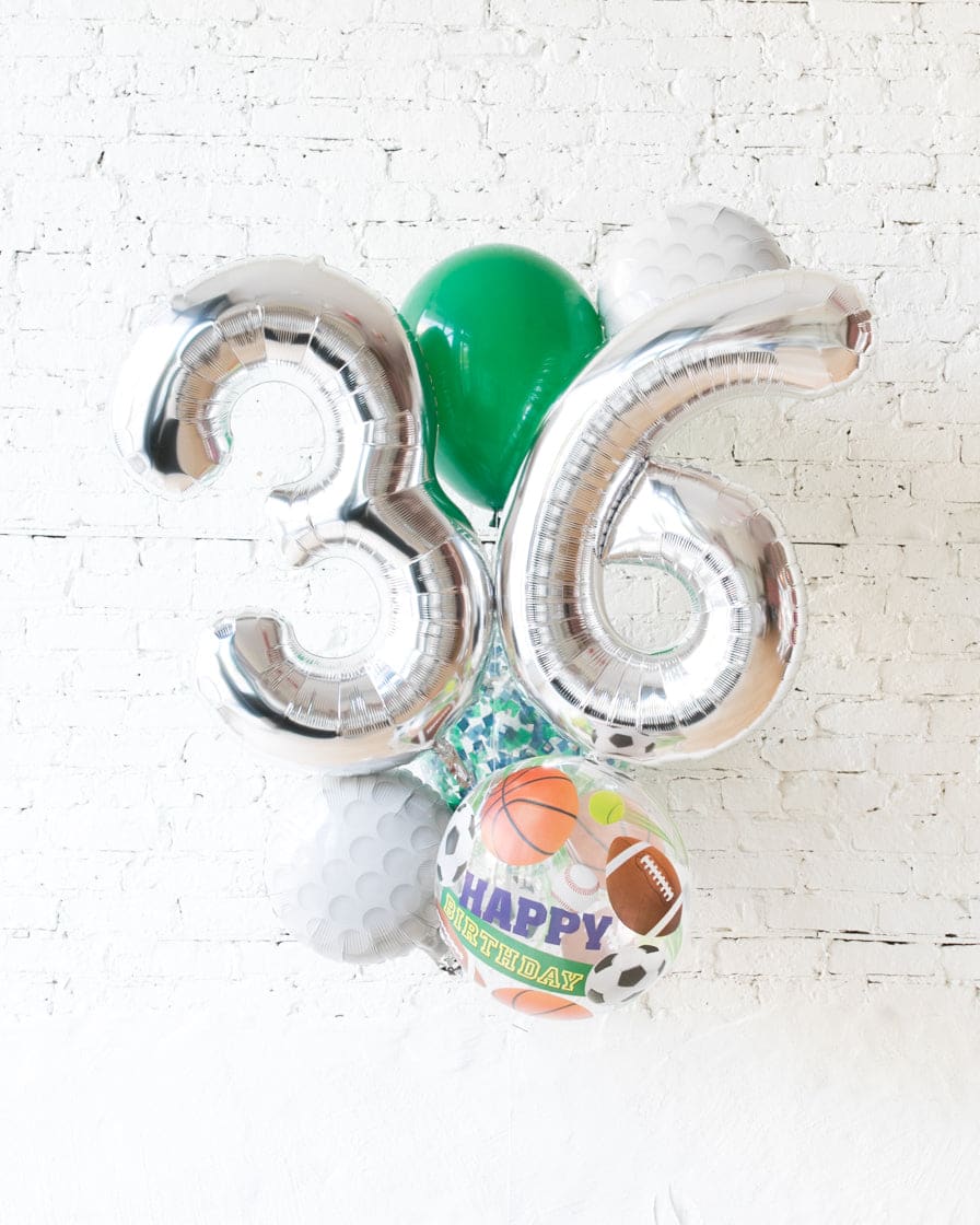 GIFT-Golf Theme – Double-Digit Number Balloon Bouquet | Rental GIFT-Golf Theme – Double-Digit Number Balloon Bouquet | Rental