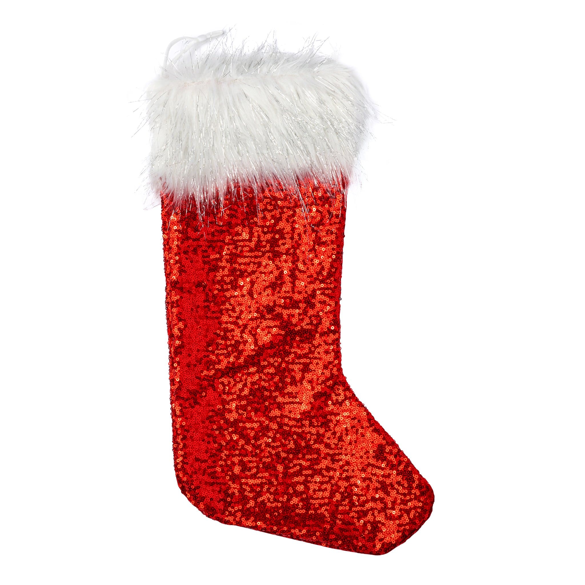Glitz Sequin Christmas Stocking – Red | Rental