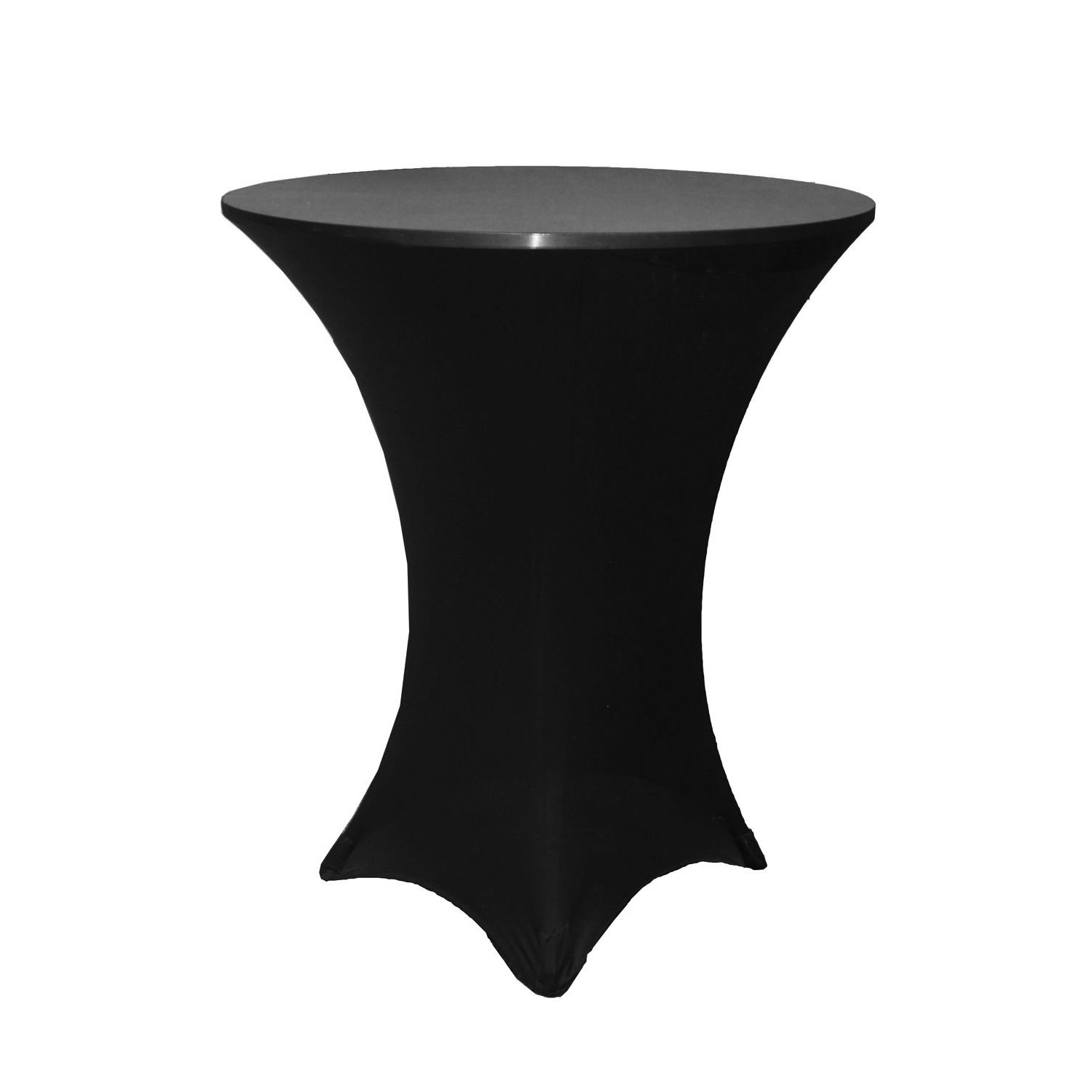 Spandex | Black | 36″ Round Cocktail Table Cover Rental | Used – Purchase | Rental Spandex | Black | 36″ Round Cocktail Table Cover Rental | Used – Purchase | Rental